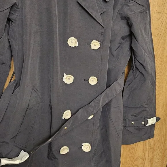 ISAAC MIZRAHI LIVE WOMEN'S BLACK TRENCH COAT XL NWT - Picture 16 of 16